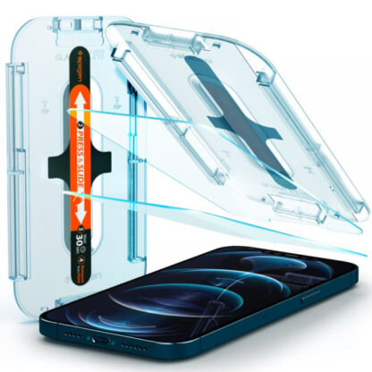 Spigen EZ FIT iPhone 12 Pro Max kaitseklaas (2-pakk)