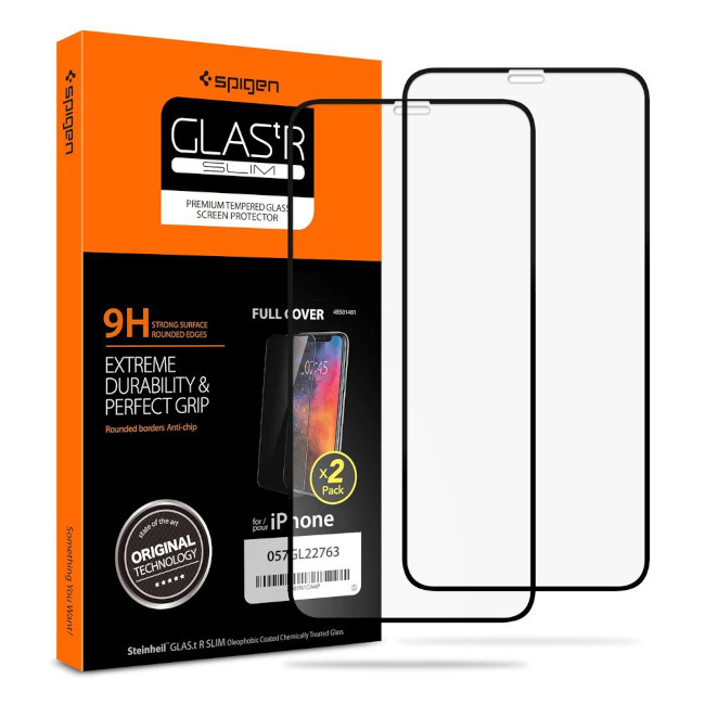 Spigen SLIM iPhone 11 Pro/ XS/ X kaitseklaas 2-pakk