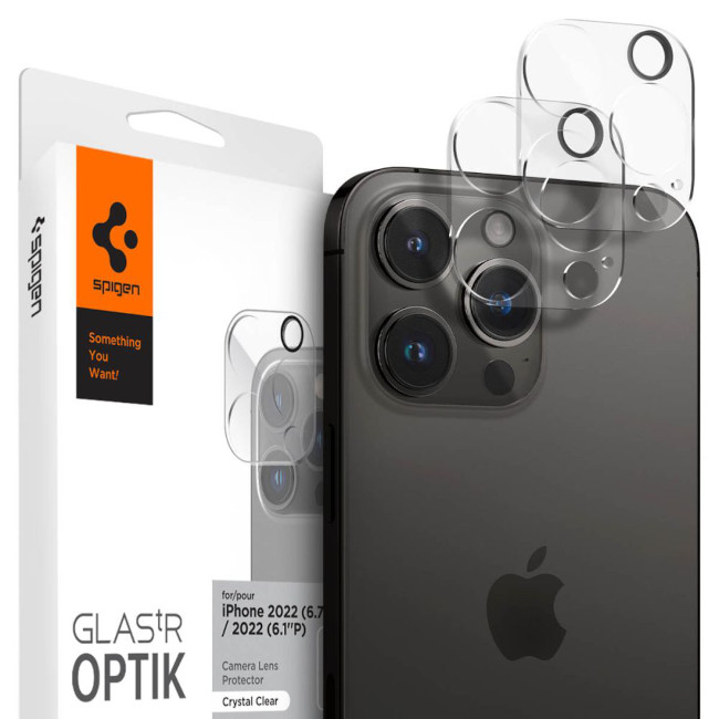Spigen OPTIK iPhone 14 Pro/ 14 Pro Max kaamera kaitseklaas