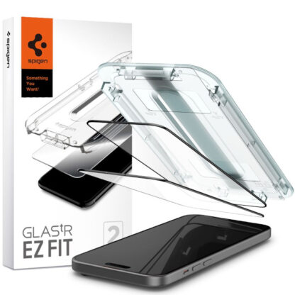Spigen EZ FIT iPhone 15/ Plus kaitseklaas (2-pakk)