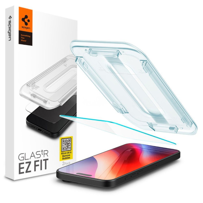 Spigen EZ FIT iPhone 16 kaitseklaas