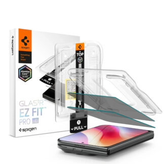 Spigen EZ FIT PRO iPhone Duo kaitseklaas privaatsusfiltriga (2-pakk)